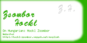 zsombor hockl business card